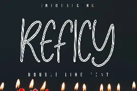 Reficy Double Line Font