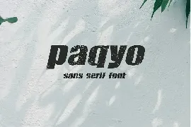 Paqyo - Sans Serif Font