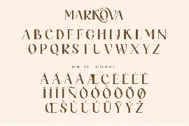 Markova Serif Font