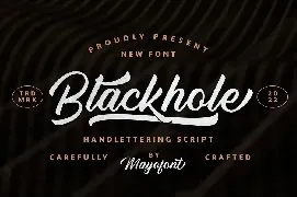 Blackhole - Script Font