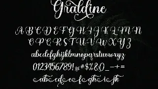 Graldine Script font