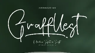 Graffllest Monoline Signature Script Font