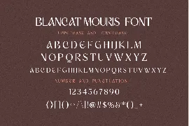 Blancat Mouris Serif font