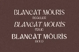 Blancat Mouris Serif font