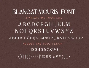 Blancat Mouris Serif font