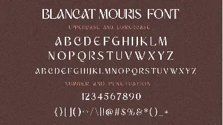 Blancat Mouris Serif font