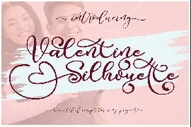 Valentine Silhouette font