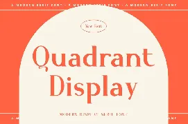 Quadrant Display font