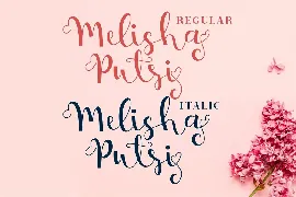 Melisha Putri Script font