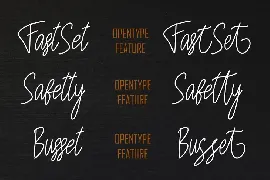 FastSet Handwritten  Monoline Font