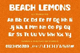 Beach Lemons - Playful Summer Font