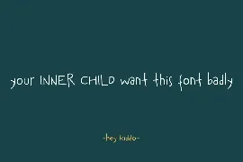 Hey Kiddo - Children Font