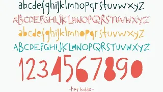 Hey Kiddo - Children Font