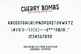 Cherry Bombs Display Font