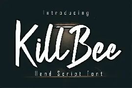 KillBee Hand Script font