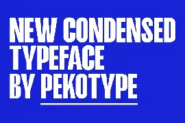 Hakobi - Condensed Sans font