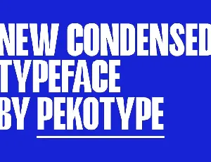 Hakobi - Condensed Sans font