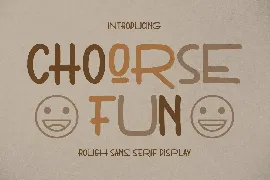 Choorse Fun Rough Sans Serif Display font