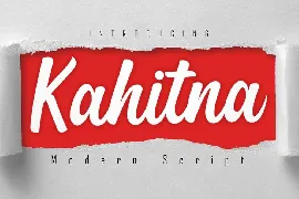 Kahitna Modern Script font