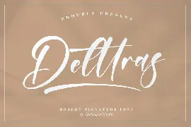 Delttras Modern Signature Font