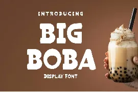 Big Boba Display Font