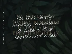 Sunday Bridge Script Font