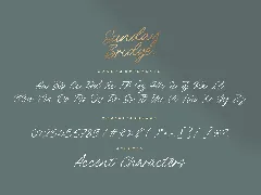 Sunday Bridge Script Font