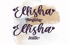 Ellisha Script font