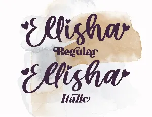 Ellisha Script font