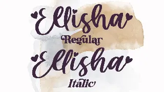 Ellisha Script font