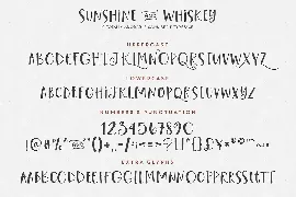 Sunshine & Whiskey font