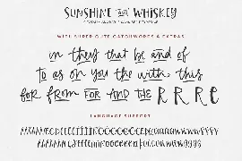 Sunshine & Whiskey font