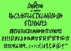 The Overcook - Graffiti Font