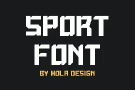 Sport Playfun font