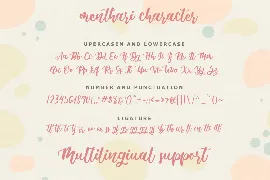 Menthari font