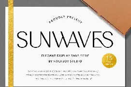 Sunwaves - Advertisement Font