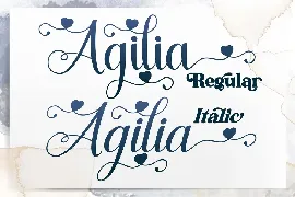 Agilia Script Font