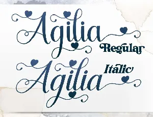 Agilia Script Font