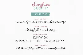 Sunshine Society font