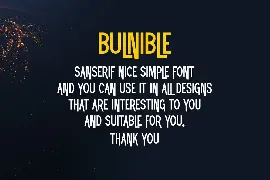 Bulnible font