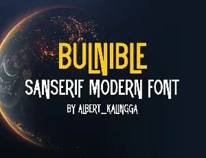 Bulnible font