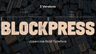 BlockPress Grotesque Font