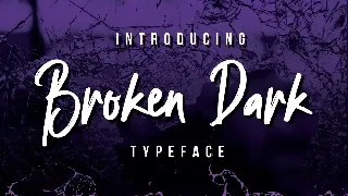 Broken Dark Typeface font