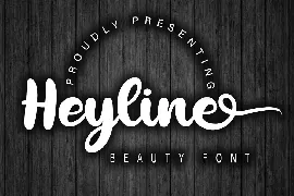 Heyline Beauty Bold Script font