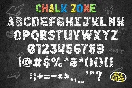 Chalk Zone - a Natural Chalk Font