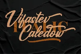 Vifastev Caledon Modern Script font