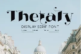 Thetaly - Display Serif Font