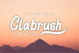 Clabrush font