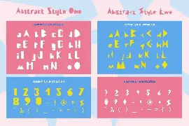 Abstract Style font