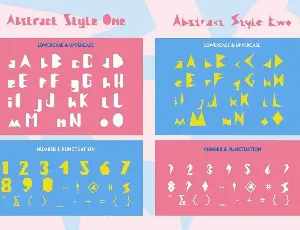 Abstract Style font